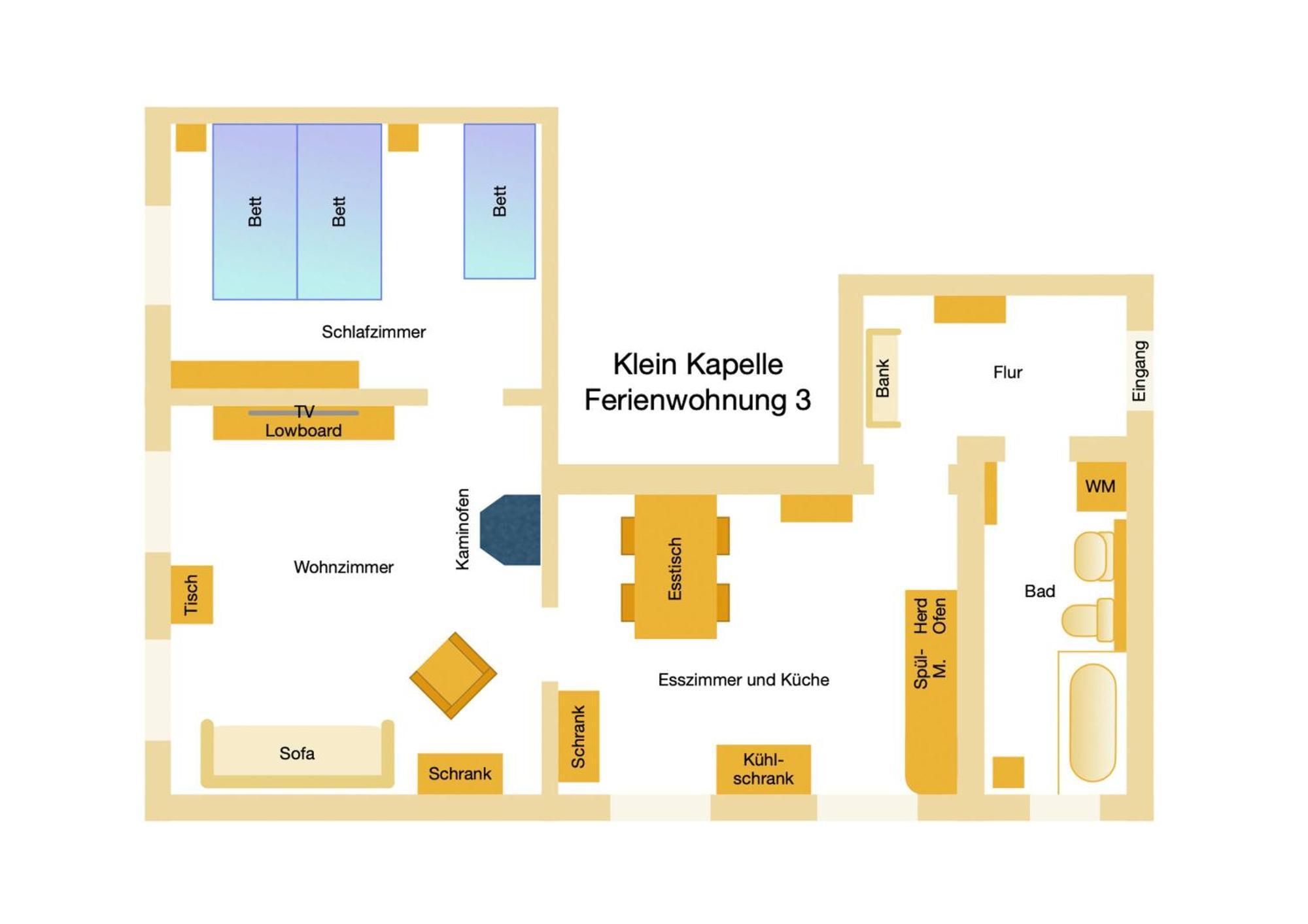 Ferienwohnungen Klein Kapelle 깅슈트 외부 사진